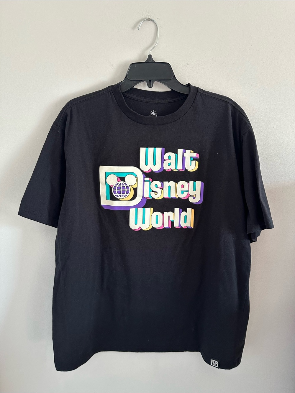 Disney Black Walt Disney World Retro Logo Tee